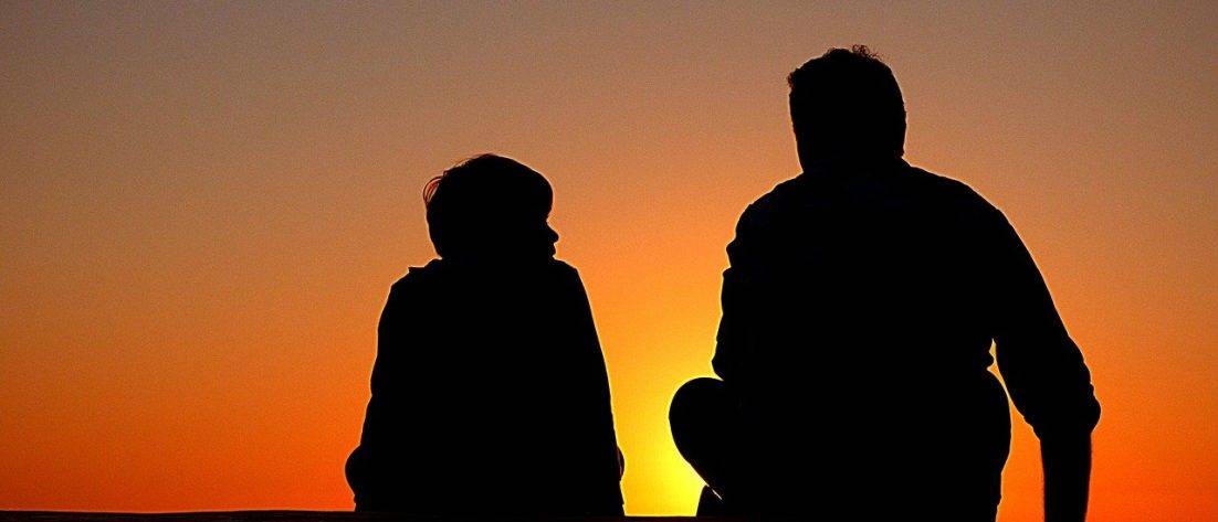 Silhouette Father And Son Sundown  - Free-Photos / Pixabay