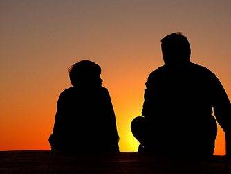 Silhouette Father And Son Sundown  - Free-Photos / Pixabay