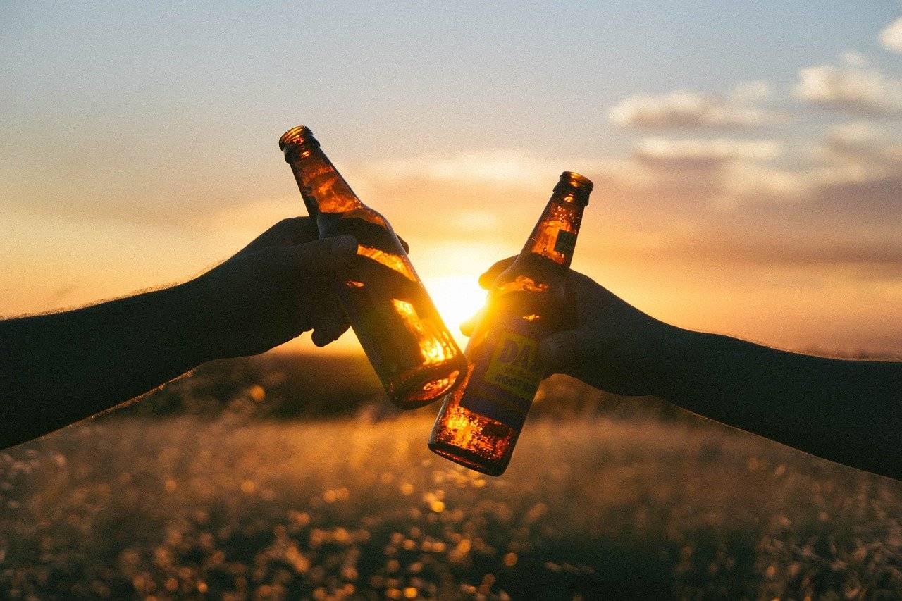 Auf zwei Bier