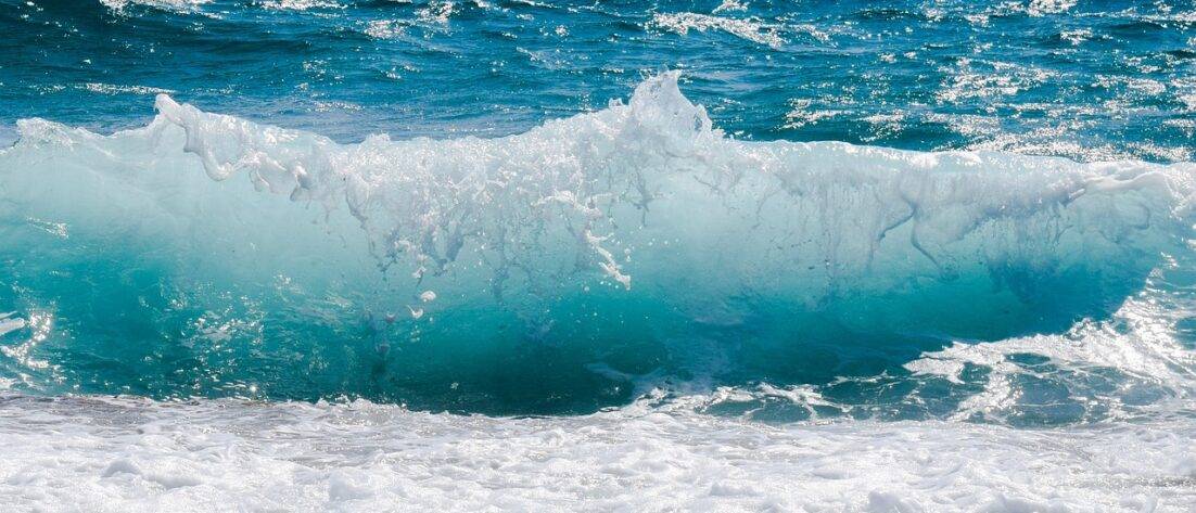 waves, smashing, sea