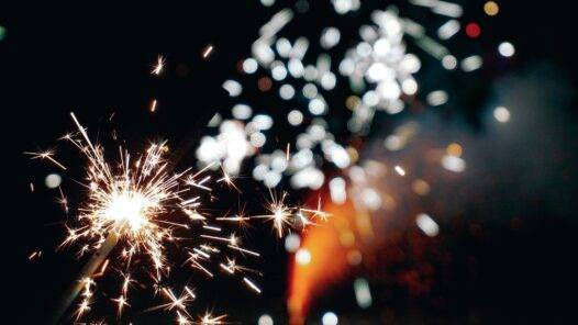 close up photo of lighted sparkler