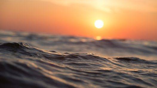 ocean sea waves dawn dusk 1867285