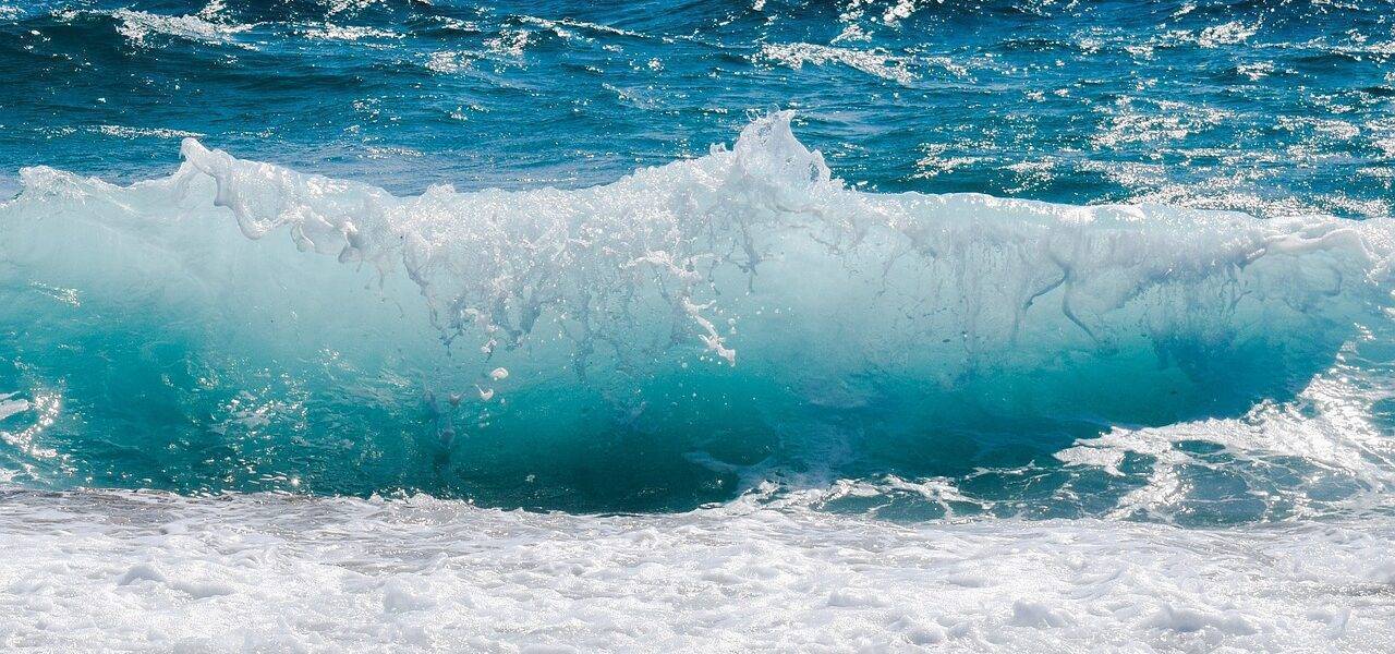 waves, smashing, sea